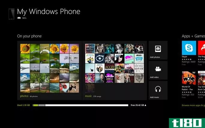 微软发布适用于windows 8和rt的windows phone 8同步应用程序