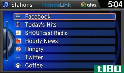 hondalink为本田汽车带来了aha无线音频内容