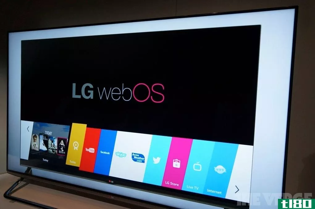 我们第一次看到lg的新webos电视和105英寸超高清电视