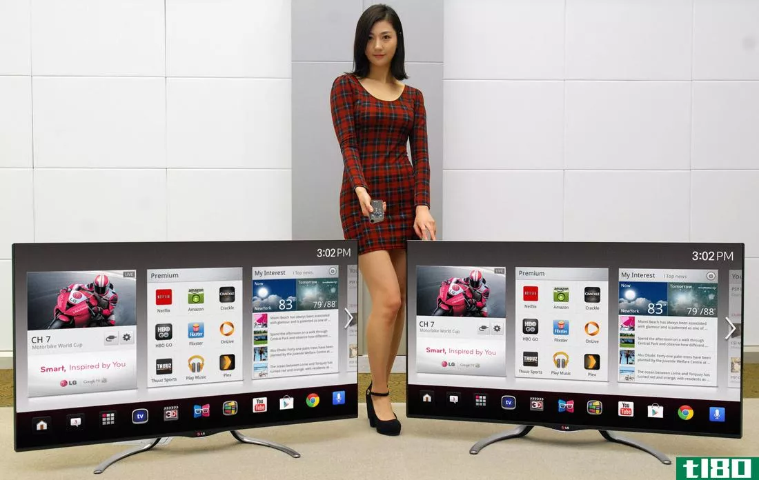 lg 2013年推出的谷歌电视具有在线游戏和带增强语音识别功能的魔术遥控器