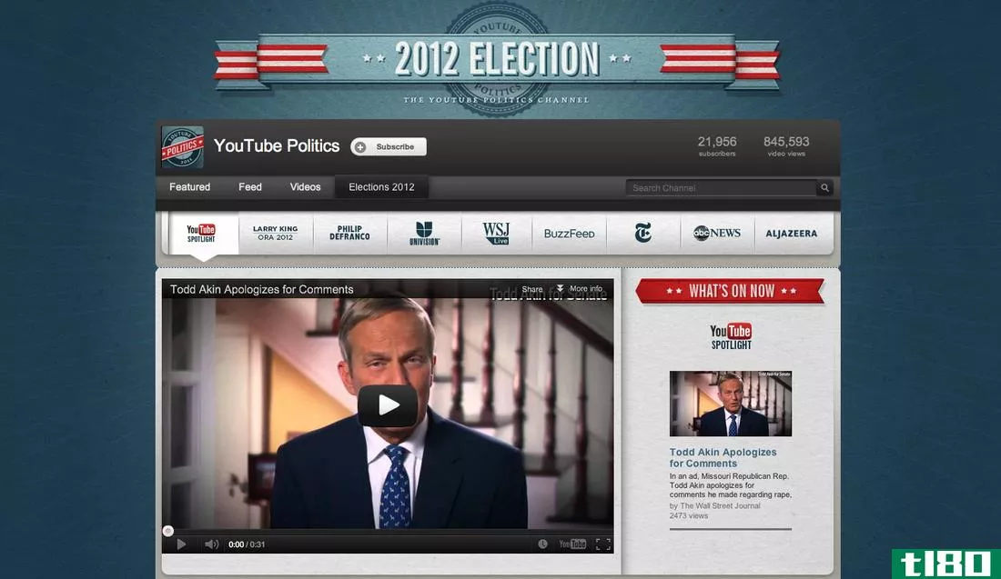 youtube推出选举中心，承诺从现在到选举日都会报道“关键时刻”