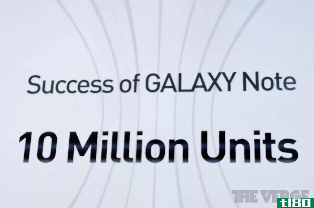 三星galaxy note全球销量达到1000万台