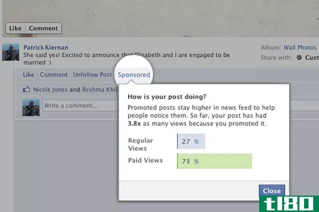 facebook测试在美国推广帖子，以提高朋友看到你重要时刻的几率