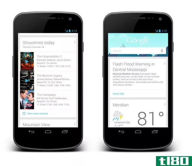 谷歌为android 4.1更新搜索应用程序，推出新的google now功能
