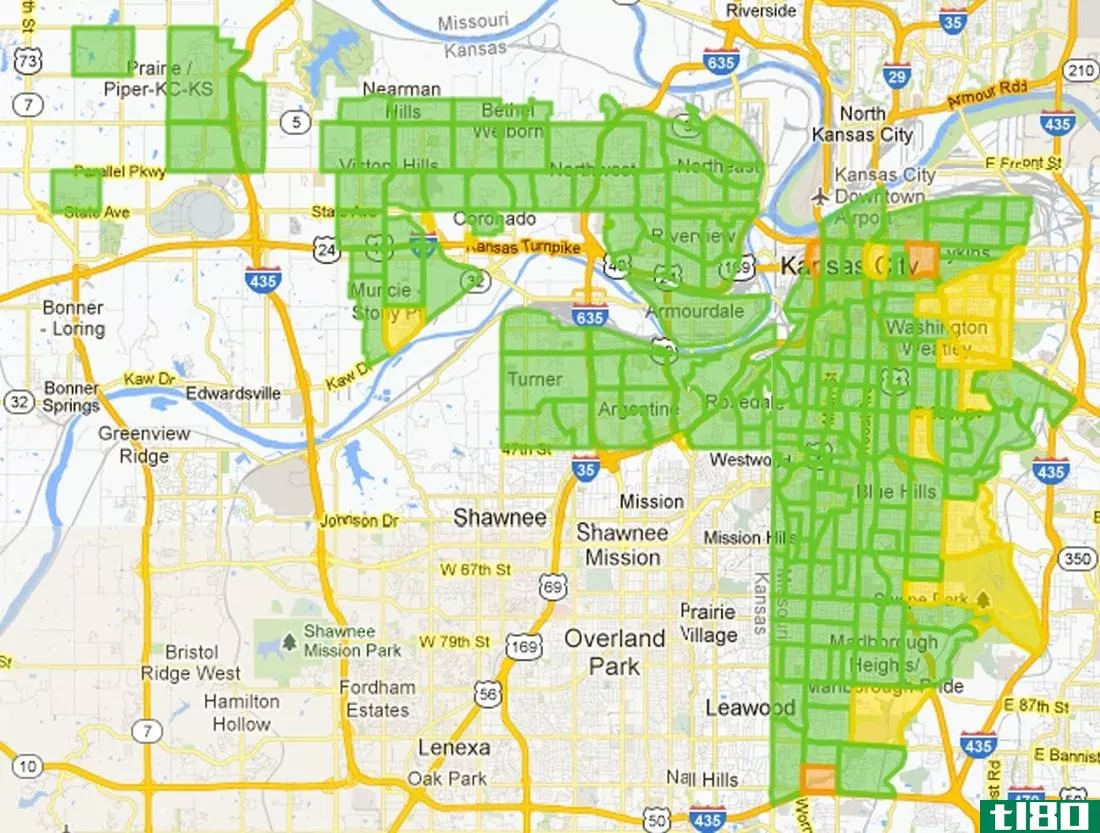 谷歌将用超高速互联网覆盖堪萨斯城：180个社区注册光纤