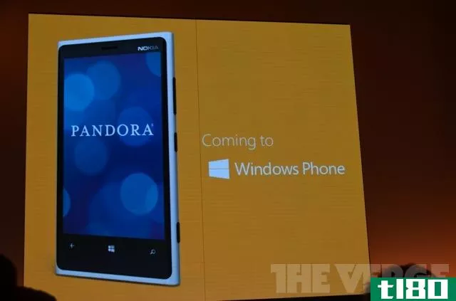 微软确认了pandora for windows phone 8，为用户提供一年的免广告服务