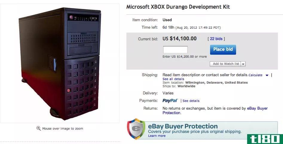 另一个xbox durango开发工具包出现在ebay上