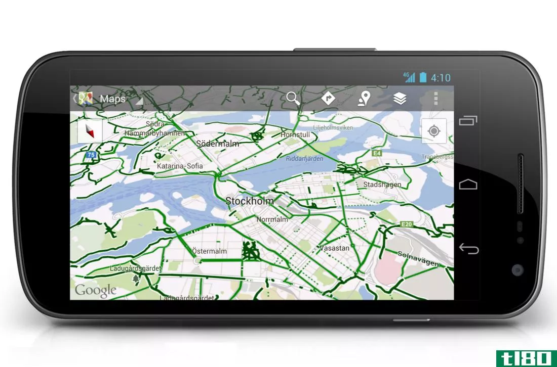 android版的google地图更适合骑车人使用逐轮自行车导航