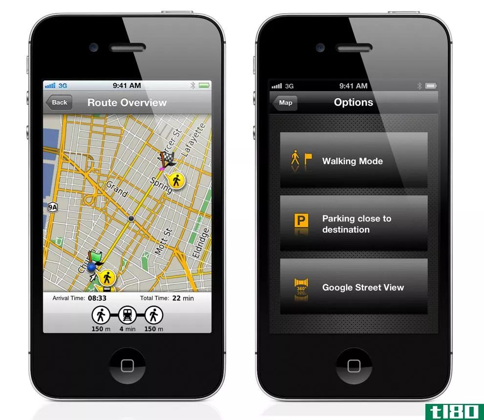 garmin更新了navigon和streetpilot应用程序，包括公共交通、停车场功能