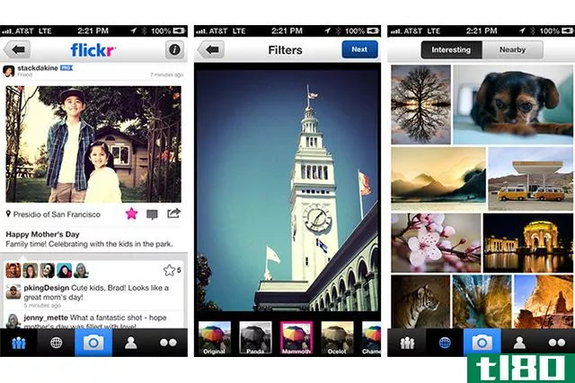 为iphone重新设计的flickr在instagram发布两年后增加了过滤器