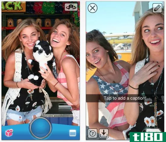 snapchat消息应用程序将视频添加到其功能表中