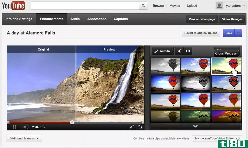 youtube简化了视频编辑界面，添加了新的实时预览