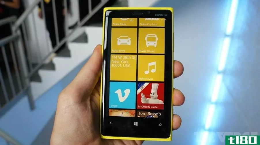 据报道，诺基亚lumia 920将于11月在欧洲上市