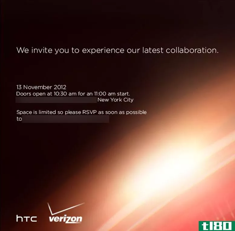 11月13日，htc和verizon wireless邀请我们观看他们的“最新合作”