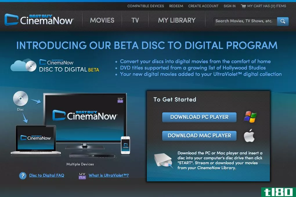 百思买与cinemanow开始了从光盘到数字的竞争，让您可以在家里转换DVD