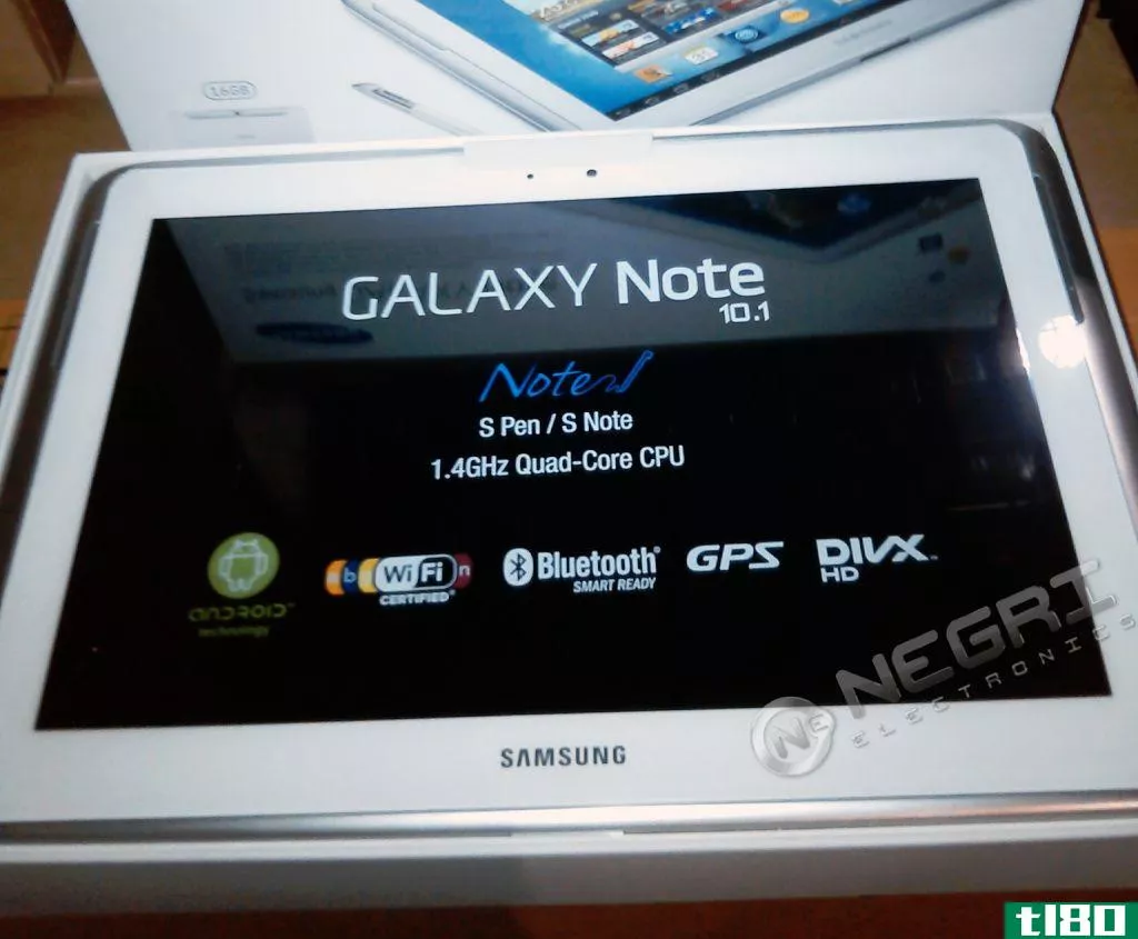 galaxy note 10.1已经在8月中旬发布之前从negri electronics发货