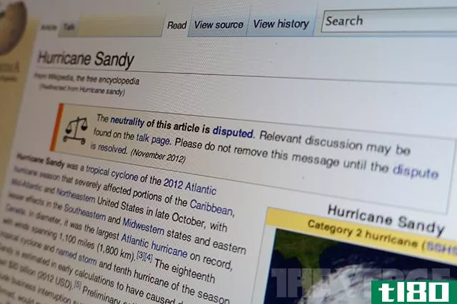 一个人如何在飓风桑迪维基百科网页上阻止全球变暖