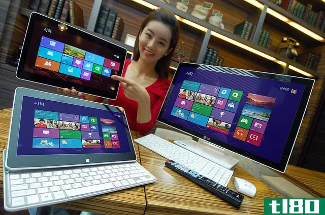 lg推出滑动平板电脑和多点触控一体机与Windows8