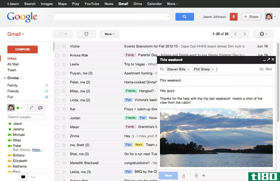 gmail重新设计了新的聊天窗口风格的合成工具