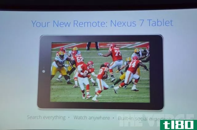 Nexus7与谷歌光纤电视作为默认遥控器免费捆绑