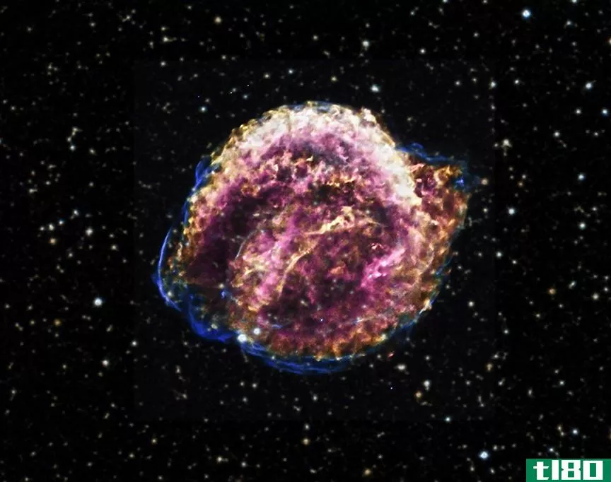 x射线望远镜拍下了开普勒超新星残骸的华丽照片