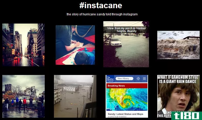 instagram关注飓风桑迪