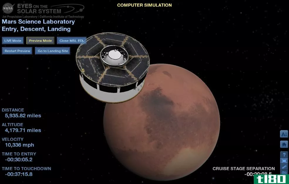 现场：美国宇航局雄心勃勃的好奇号火星车试图登陆火星