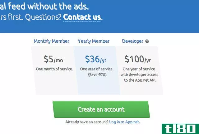 app.net 将年费降至36美元，并增加了每月一次的选择，因为会员人数接近2万