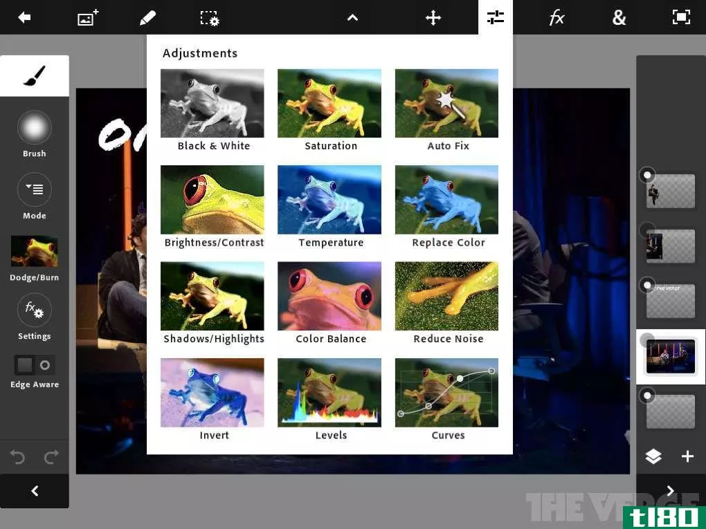 adobe photoshop touch更新了retina和1200万像素图像支持