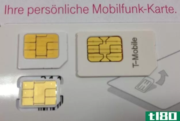 德国t-mobile公司下一代iphone手机的nano-sim卡泄露图片