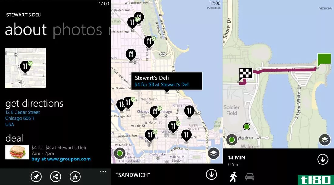 nokia maps for windows phone在美国增加了groupon交易、高级路线规划
