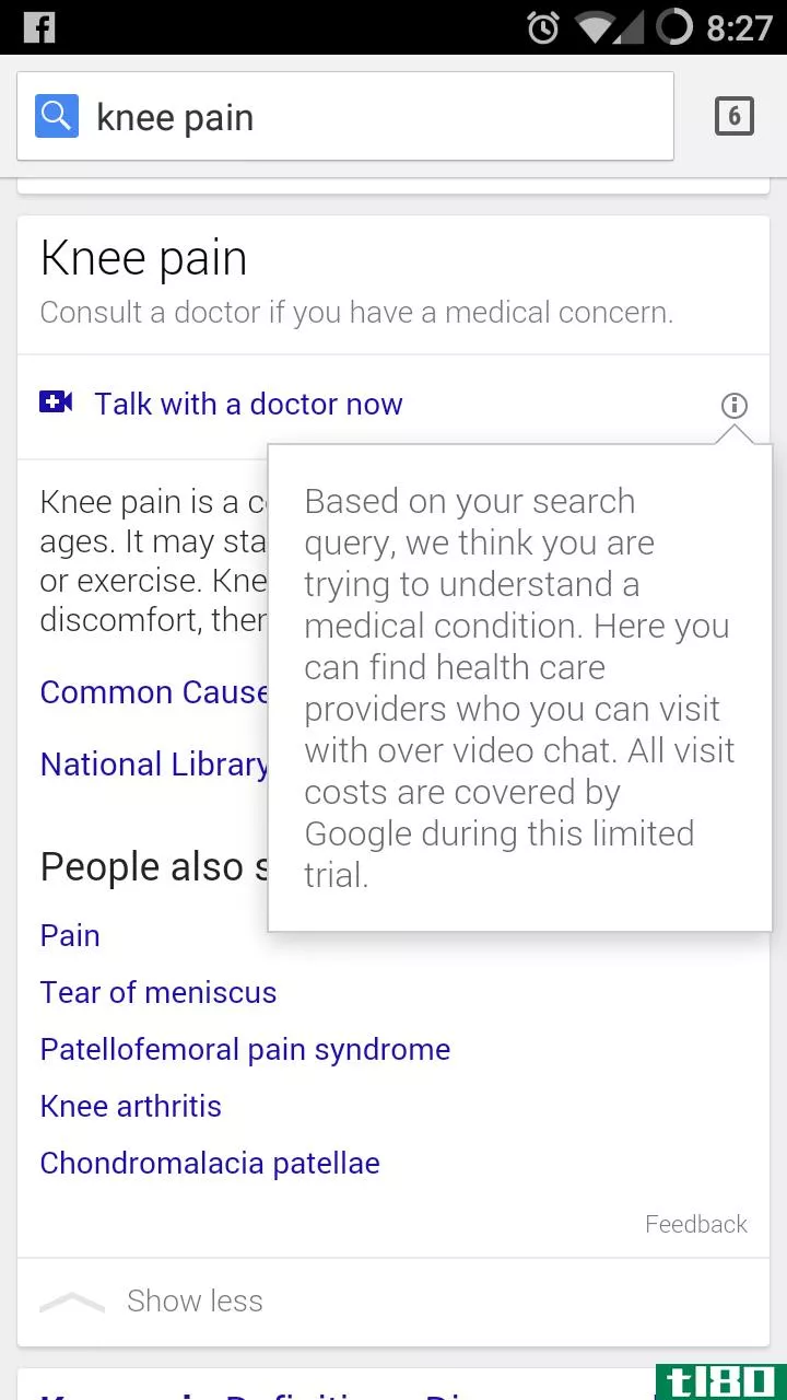 Google Helpout Doctor search screenshot