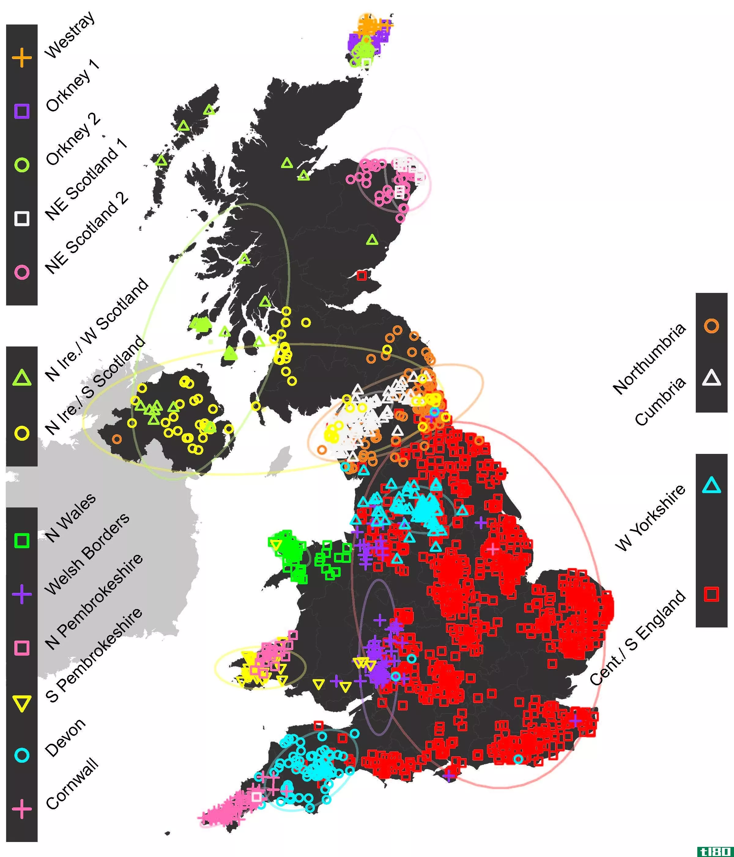 新的英国基因图谱显示了哪些入侵创造了英国的dna