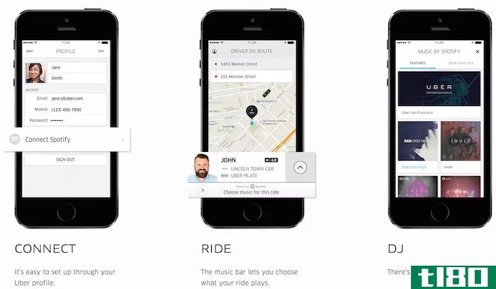 uber可以让你在乘车时播放你最喜欢的spotify播放列表