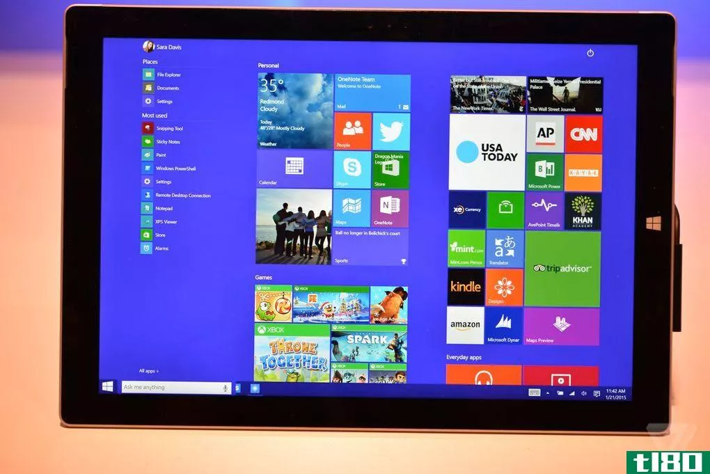 Windows10将应用程序、电影和音乐统一到一个商店中