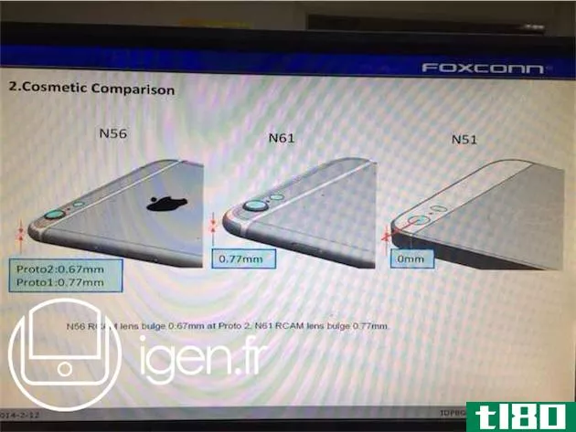 苹果的两款iphone6**在富士康的另一次泄密事件中曝光