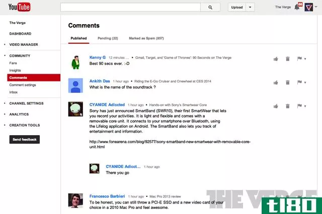 youtube推出评论收件箱回应用户投诉