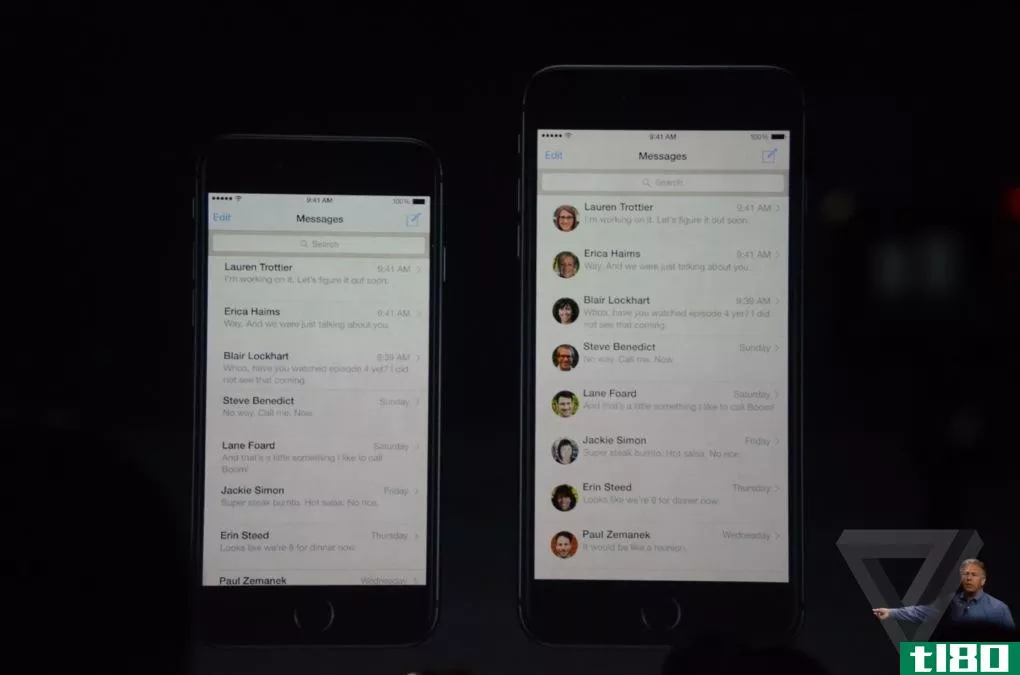 这就是今天的应用在iphone6和6plus大屏幕上的样子