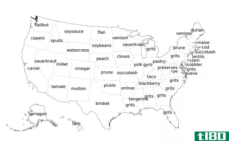 俄克拉荷马州喜欢泡菜，还有从食物推特分析中得到的其他启示