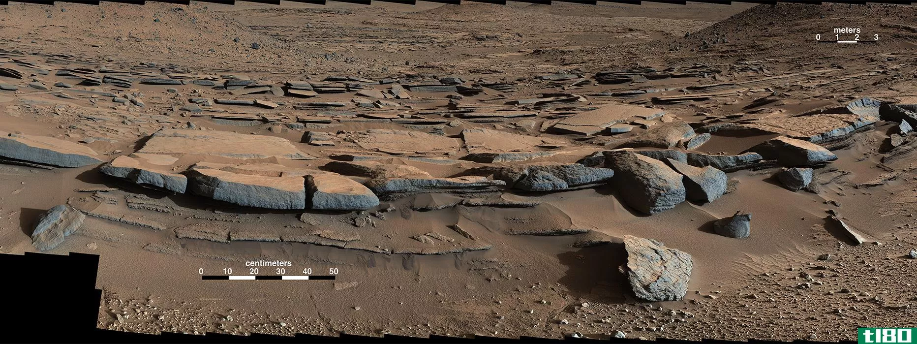 美国航天局说，火星的盖尔陨石坑曾经拥有一个巨大的湖泊