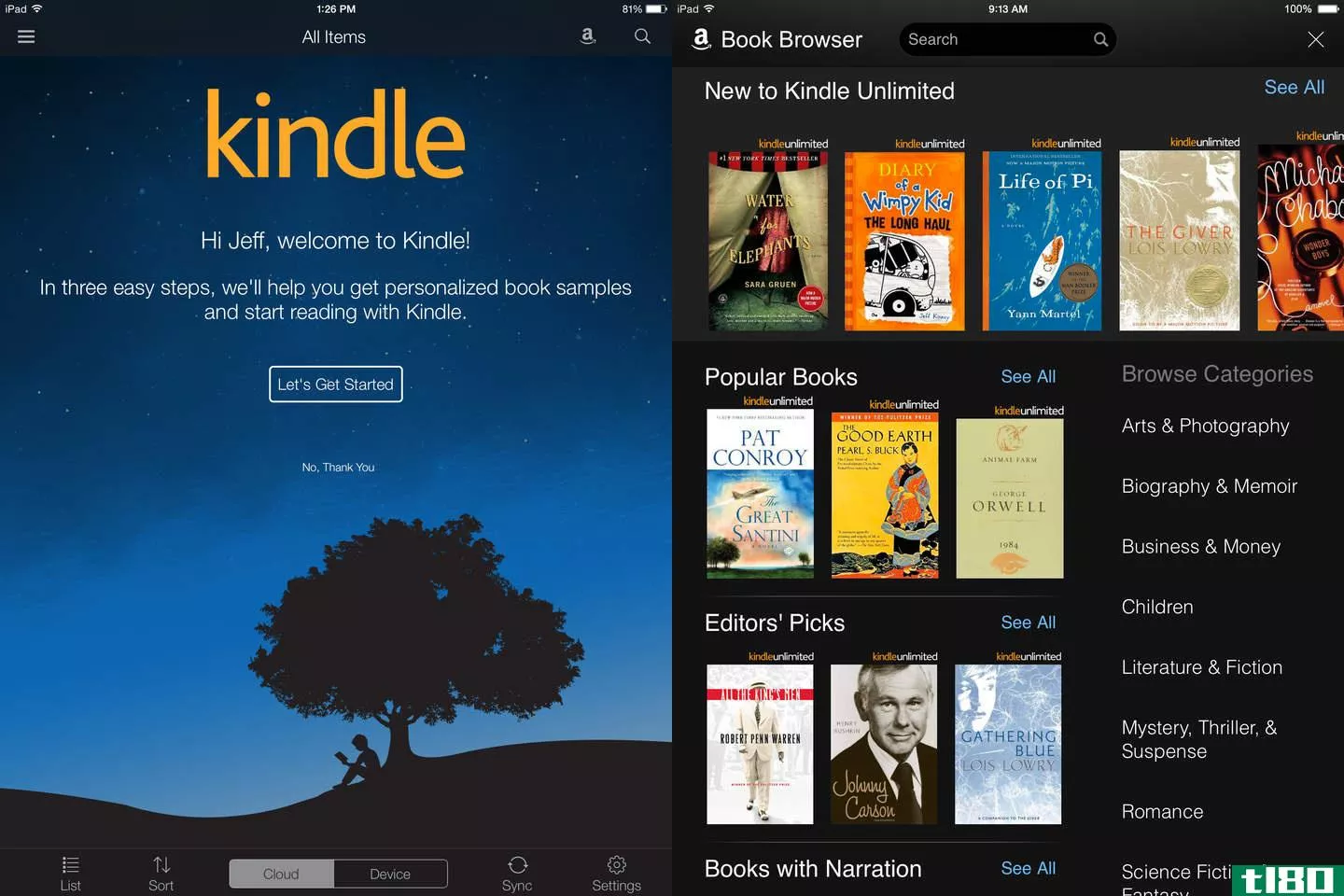 亚马逊的KindleiOS应用增加了goodreads和kindle无限书店