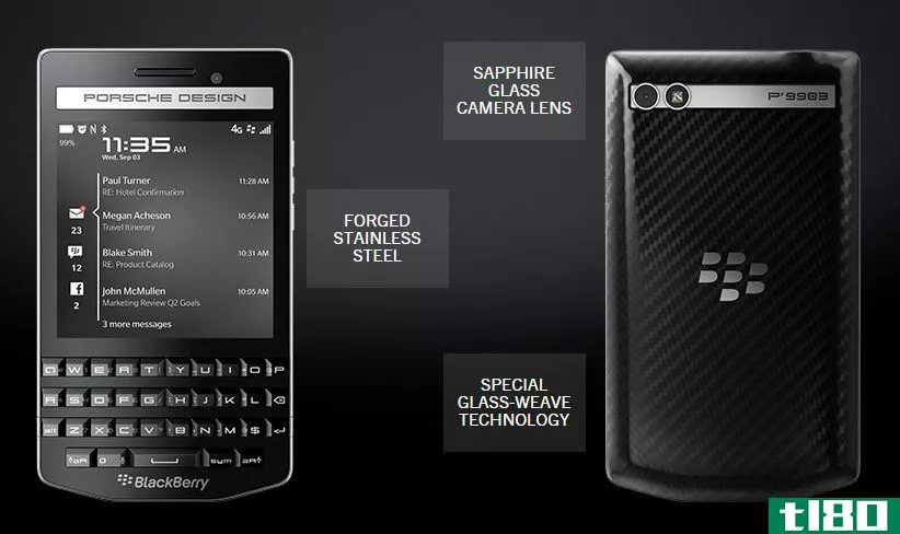 黑莓下个月将推出另一款保时捷设计的智能手机