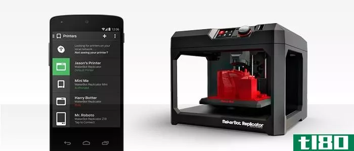 makerbotandroid应用程序可以让你从手机上控制3d打印机