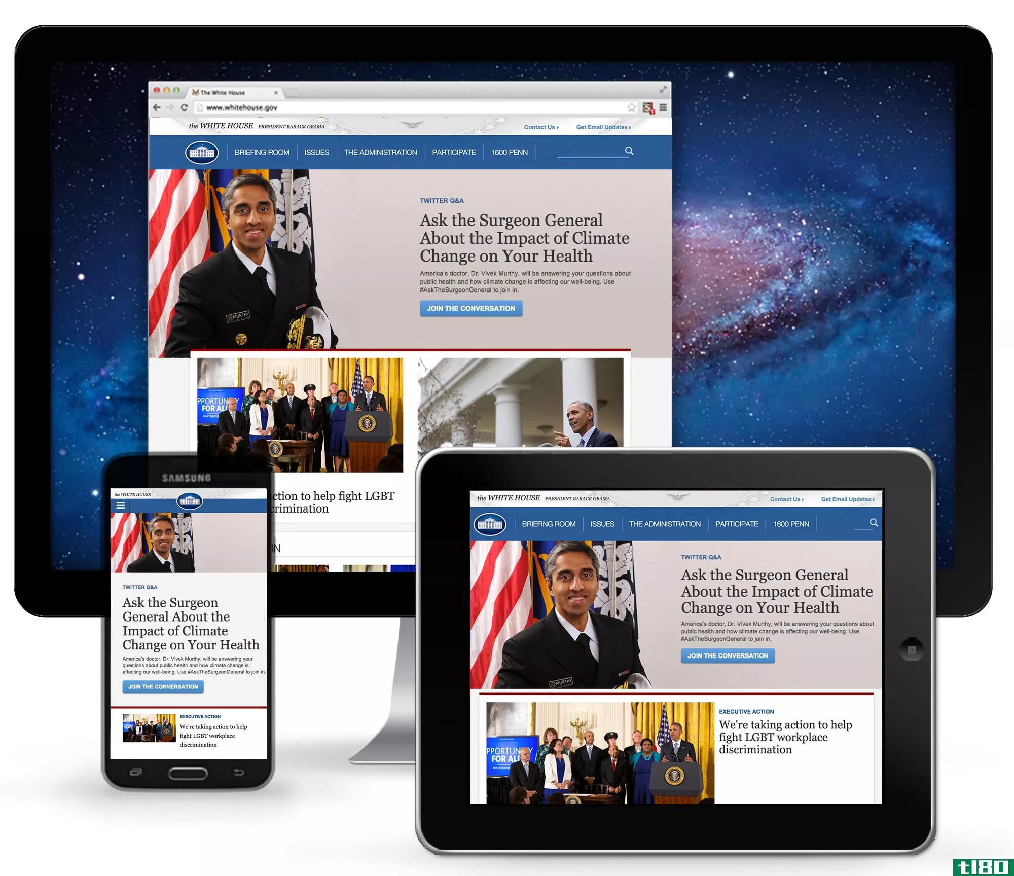 白宫用新的响应式设计使其主页现代化