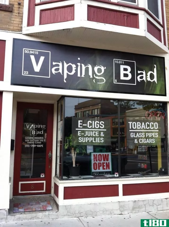 “vapingbad”是我们见过的vape商店最好的名字