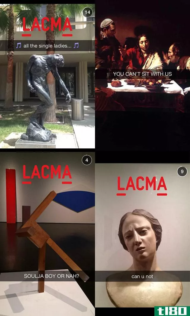 洛杉矶艺术博物馆在snapchat非常棒