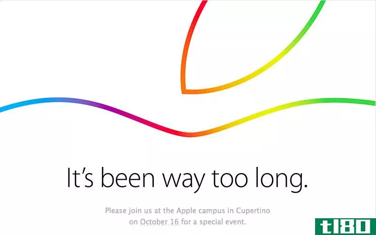 苹果的下一个活动是10月16日：“太久了”