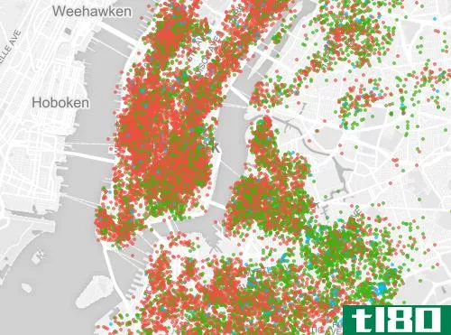 使用这张地图来探索airbnb收购纽约市