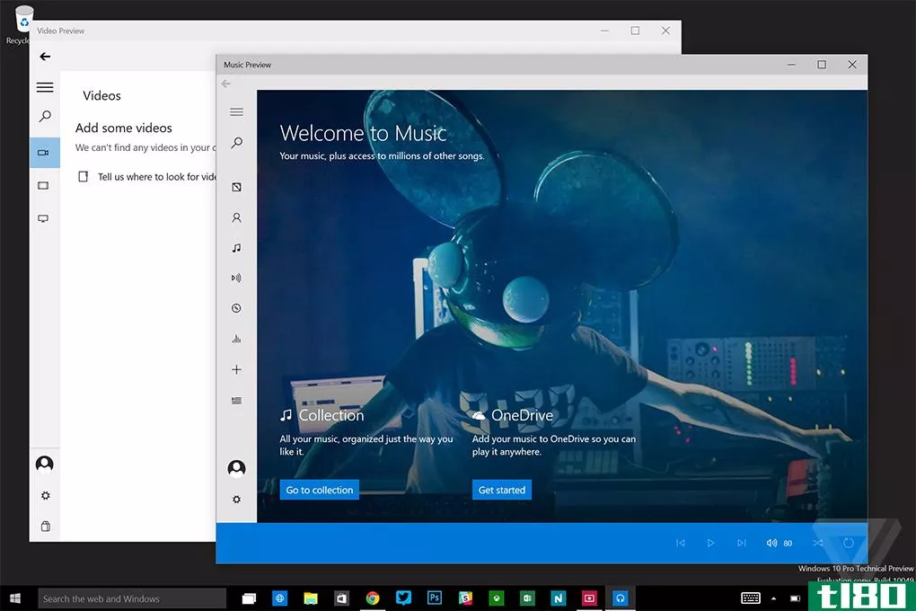 Windows10的新音乐和视频应用程序终于放弃了xbox命名