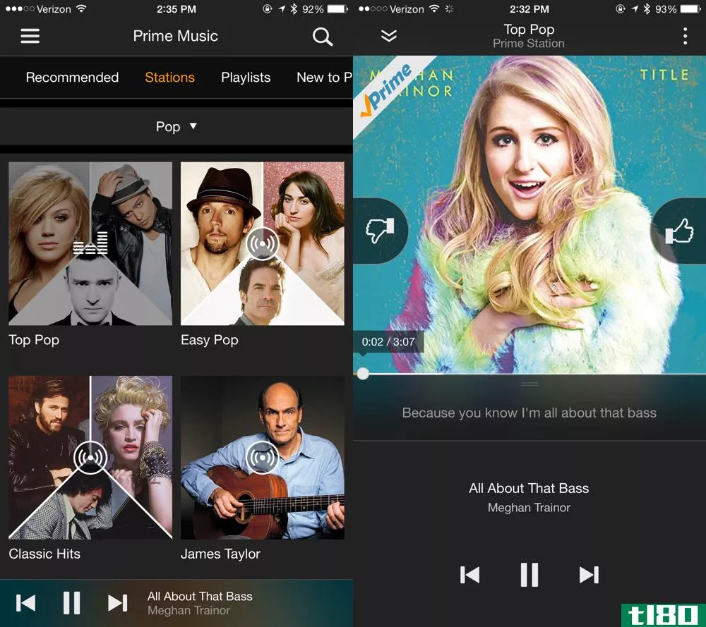 亚马逊的prime music ios应用程序现在流式播放无广告电台
